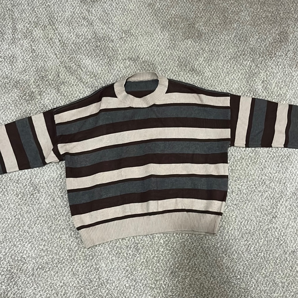 Striped Knit Sweater